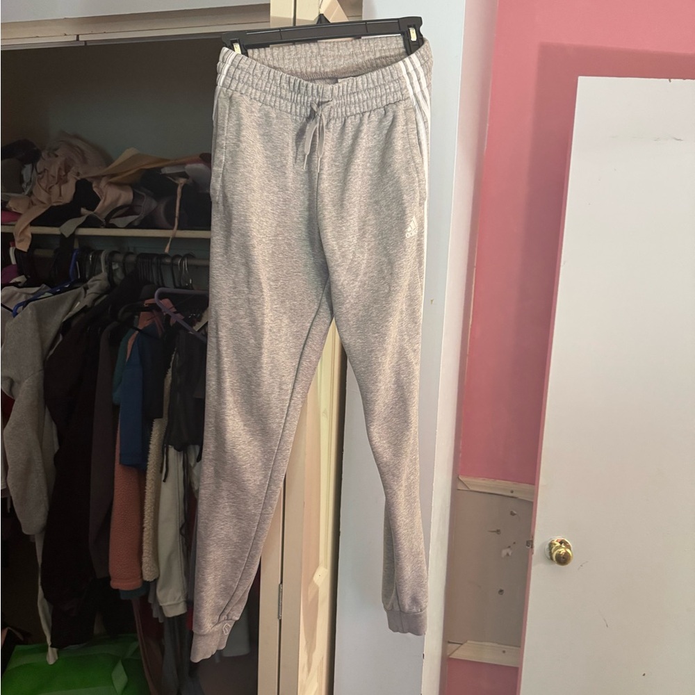 Adidas Heather Gray Joggers